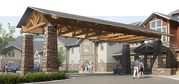 Front entrance of Covenant Living of Bixby