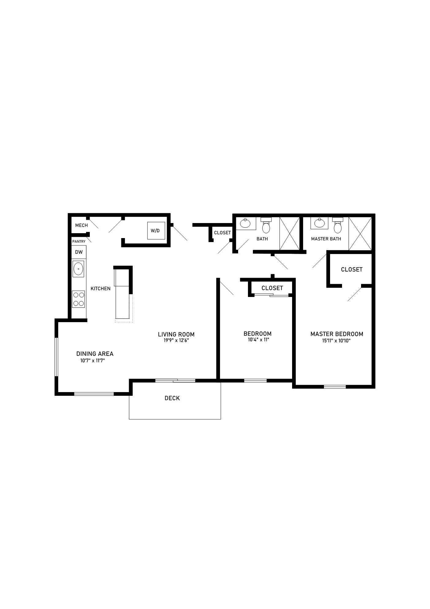 Dogwood foor plan 2 bedroom 2 bathroom