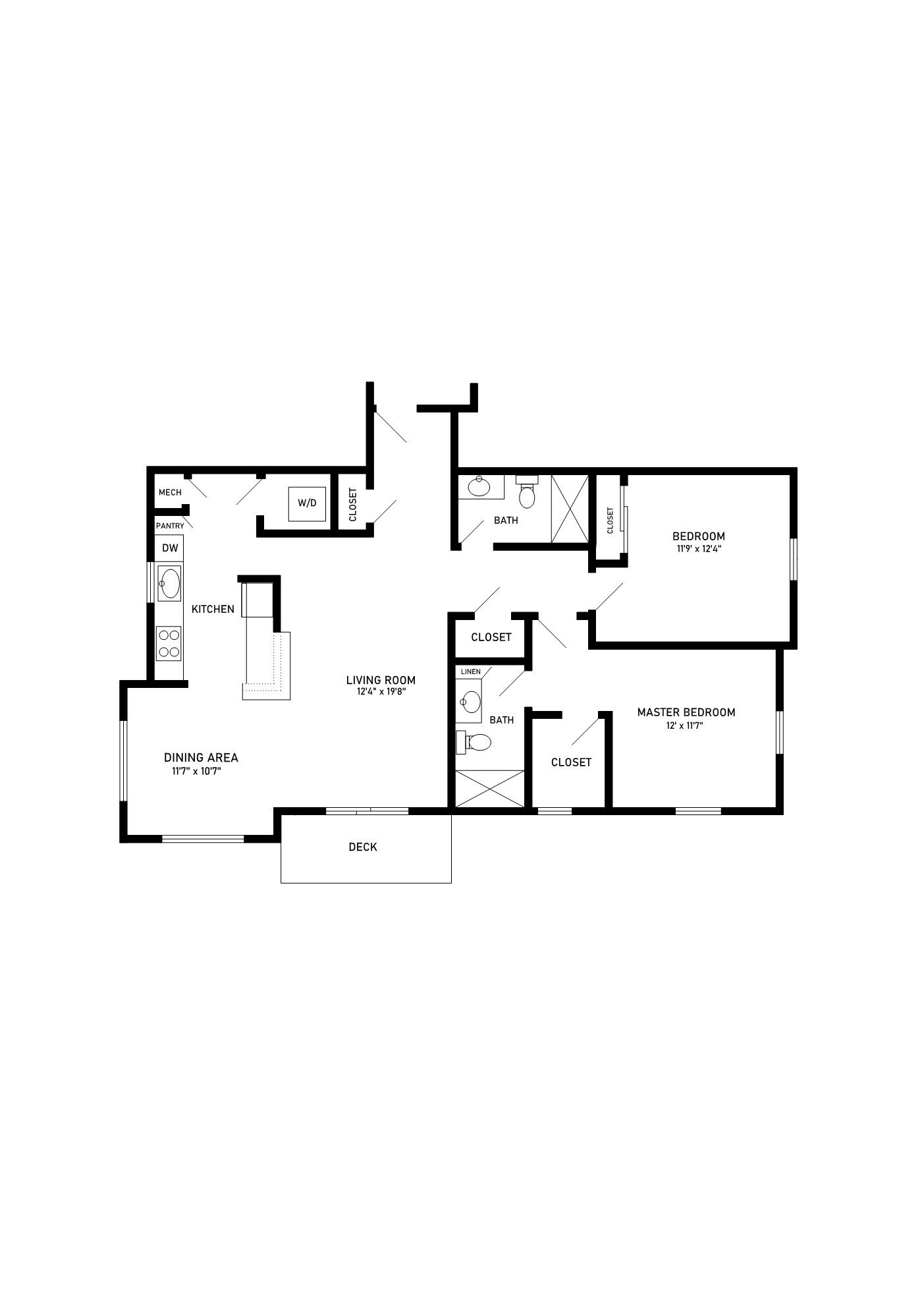 Fir floor plan 2 bedroom 2 bathroom