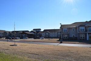 Exterior of residential living apartments