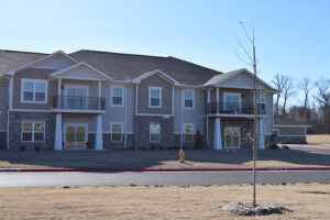 Exterior of residential apartments